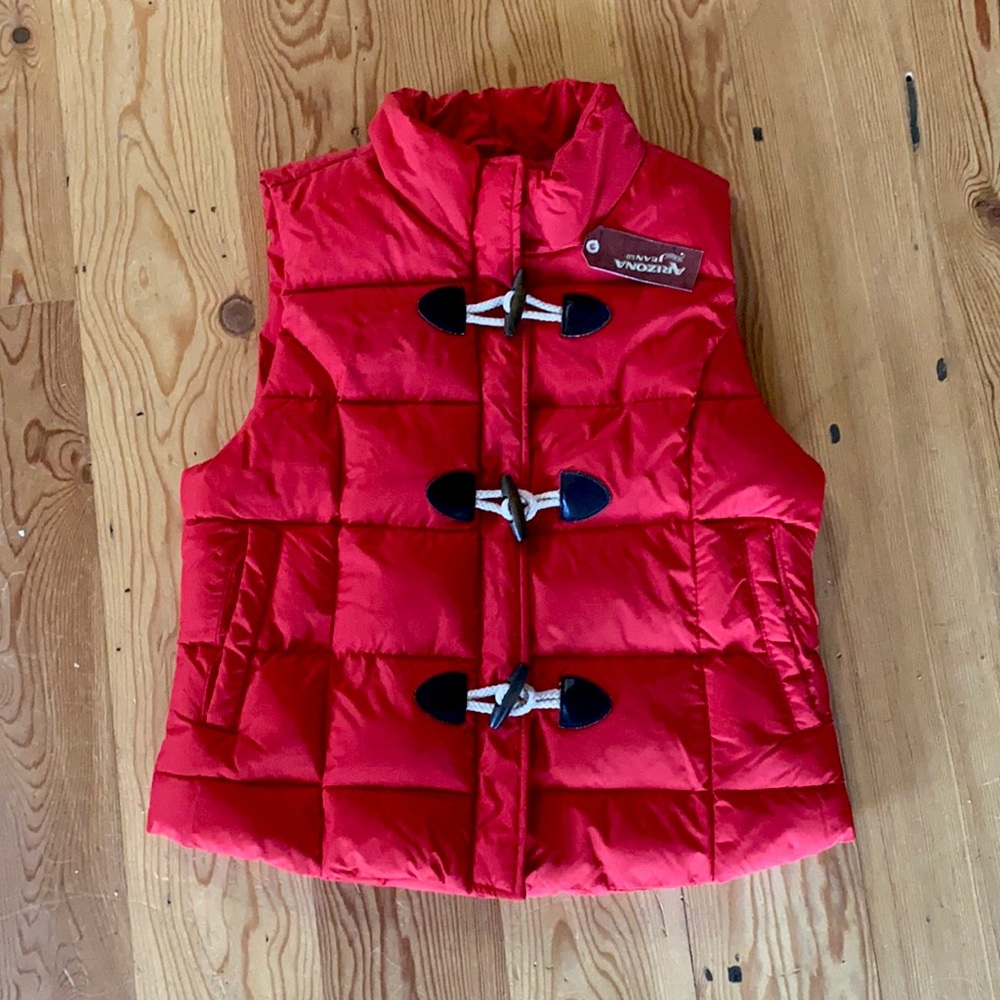 NWT Kids Size Large Red Insulated Vest by The Arizona Jeans Co.